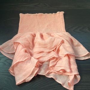 Pink flowy skirt